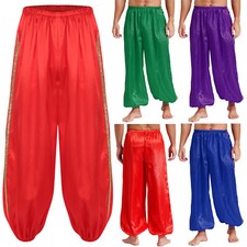 Herren Arabischer Prinz Karneval Hosen Adult Halloween Cosplay Bloomer Belly