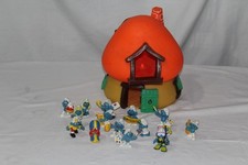 Schlumpfhaus groß mit 15 Schlümpfe Bully Peyo/Schleich  Schlumpfdorf, Raritäten