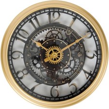 Wanduhr Gold Schwarz 27cm