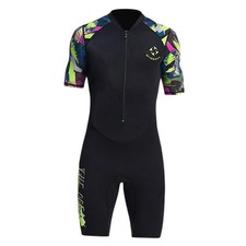 Herren Neoprenanzug 1,5 mm Kurzarm Surf Bademode zum Kanufahren Tauchen Skin