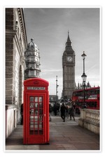 Poster Londoner Telefonzelle