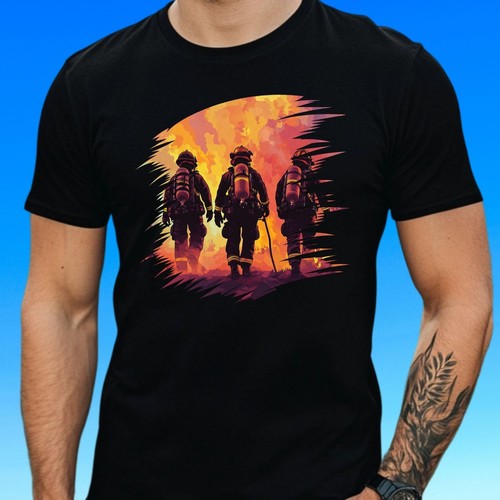 Herren shirt feuerwehr team - t-shirt,