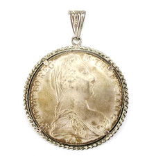 Anhänger Münze Maria Theresia Taler 835 Silber Österreich pendant silver coin +