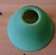 Lampenschirm Glas Grün Höhe 10 cm Ø Loch 4 cm - unterer Durchmesser Ø 17 cm