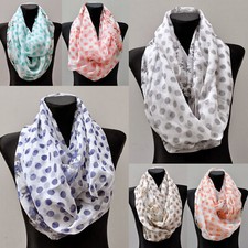 Seide Punkt Tuch Loop Schal Halstuch Schals Rundschal Schlauchschal Tücher 