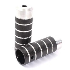 BMX Pegs 10mm 3/8 Zoll Gewinde KHE COP 7005 Aluminium schwarz Paar nur 246g!