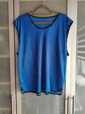 6x Markierhemd/Trainingsleibchen/Mannschaftsweste, blau, für Erwachsene