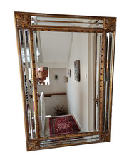 Wandspiegel Konvolut Kristall Deko-Spiegelwand 7 Exemplare Restaurant Hotel