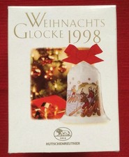 Hutschenreuther Weihnachtsglocke/ Porzellanglocke/ Glocke 1998 mit OVP