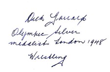 Richard Garrard (†): Olympia Silber 1948 Ringen AUS 