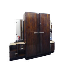 Studiosschrank antik Spiegelschrank Palisander Art Déco um 1925 B: 238cm -11588-