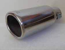 Auspuffblende Endrohr Blende Auspuff EDELSTAHL 65-80mm Oval e-geprüft  i44