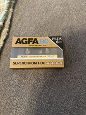 1x AGFA SUPERCHROM HDX 90 plus 6 Cassette Tape 1985-1986 + OVP + SEALED +