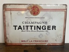 CHAMPAGNE TAITTINGER Blechschild 20X30cm Werbeschild Bier Deko Bar Party Keller