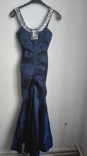 Abendkleid Blau Ärmellos Marke Jump Apparel Größe 5 / 6
