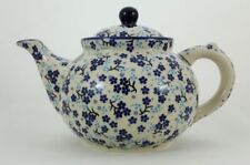 B-Ware Bunzlauer Keramik Teekanne, für 1,3Liter Tee, (C017-AS45) SIGNIERT 