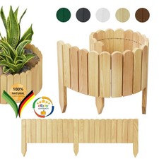 Beeteinfassung 1 m Holz Flexibler Rollzaun Gartenzaun Rasenkante Rollborder