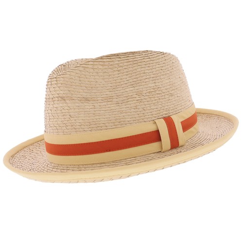 Sommer buri stroh trilby hut - stroh,