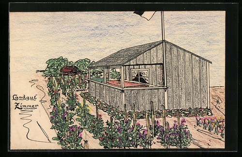Künstler handgemalt - künstler-ak,