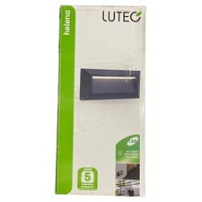 LUTEC LED-Außenwandleuchte Helena aus Aluminium, moderne Wandlampe in Anthrazit