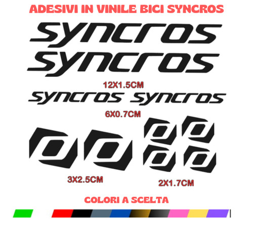 Kit aufkleber syncros - kit, 10