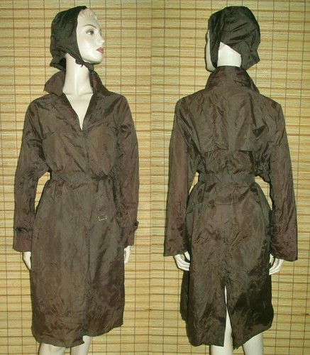 Brauner regenmantel raincoat - -,