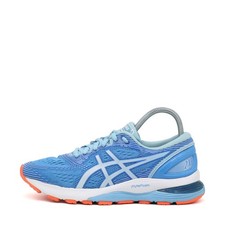 ASICS Damen Gel-Nimbus 21 Sneaker Blau/Orange Leicht Laufschuhe EU 37