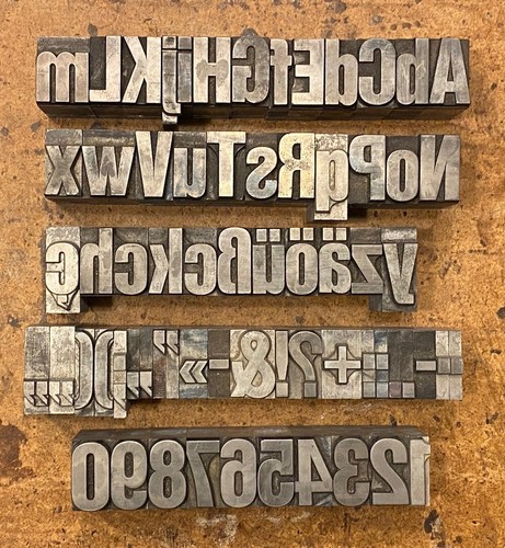 0 9 bleischrift - a-z, 18mm