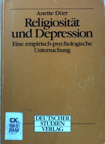 Religiosität und depression - und,