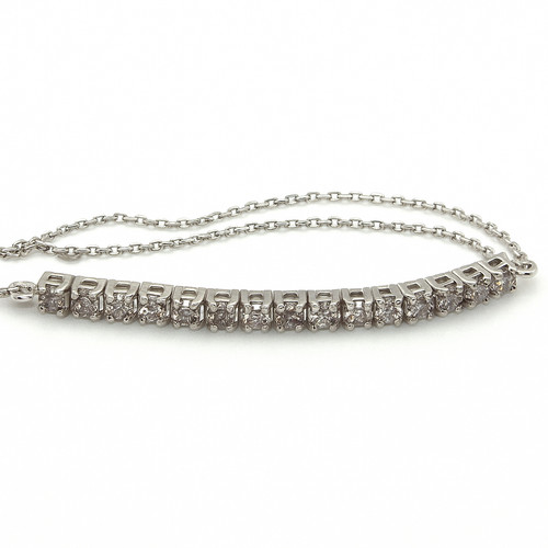 585 weissgold armband - 14 k,