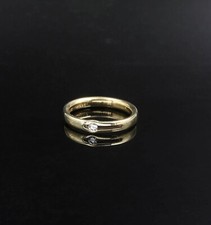 Nissing 585/- 14 Kt  Ring mit Diamant, 0,05 Ct, Gold , Ringgröße 53.