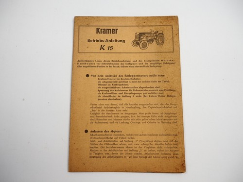 Kramer kl15 dieselschlepper - kramer,