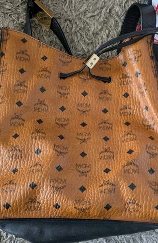 Mcm leder schultertasche - leder,