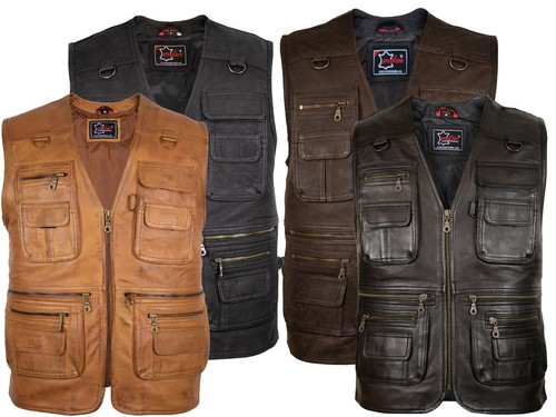 Herren lederweste outdoor - herren,
