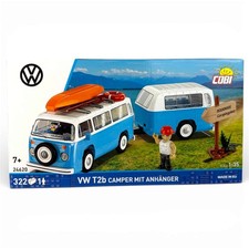VW Bulli Van mit Wohnwagen T2b