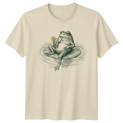 Frosch trinkt cocktail auf - frosch,