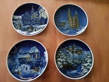 Sammelteller Wandteller Weihnachtsteller Royal Tettau 4 Stück