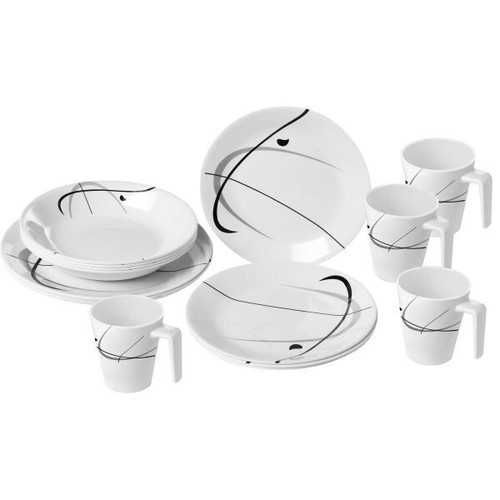 Brunner melamin geschirr set - melamin, geschirr-set