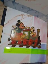 Holz- Laubsägearbeit Micky Maus Walt Disney Kindermotiv 70er Kinderzimmer Bild