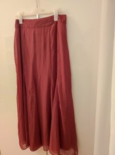 Langer Chiffon Rock Größe M