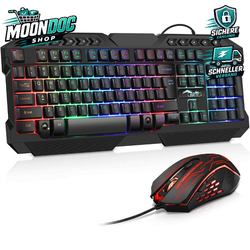 Gaming tastatur maus set - tastatur, led