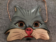 Vintage Therian Katzen Maske handgemacht aus Shenyang China von Syas Nr. 101