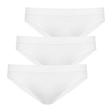 Jockey Damen Bikini-Slips, 3er Pack - Seamfree Bikini, Low Rise, einfarbig
