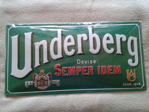Underberg emailleschild - emailleschild, /