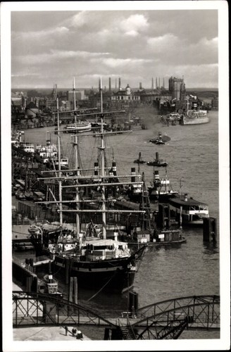 Hamburg hotelschiff seute - ak,