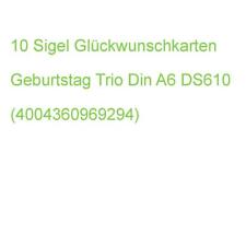 10 Sigel Geburtsstagskarten Blumen Trio Din A6 DS610 (4004360969294)