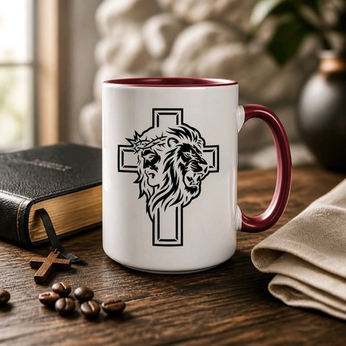 Keramik tasse jesus löwe - jesus,