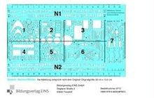 Schrift und zeichenschablone - schrift-,