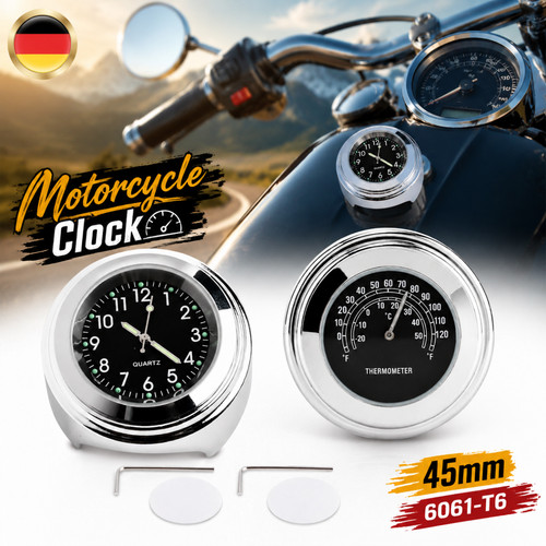 Motorrad lenkeruhr thermometer - motorrad,