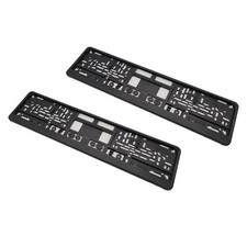 2x Kennzeichenhalter Nummernschildhalter Wechselkennzeichen VENUS SCHWARZ 520mm